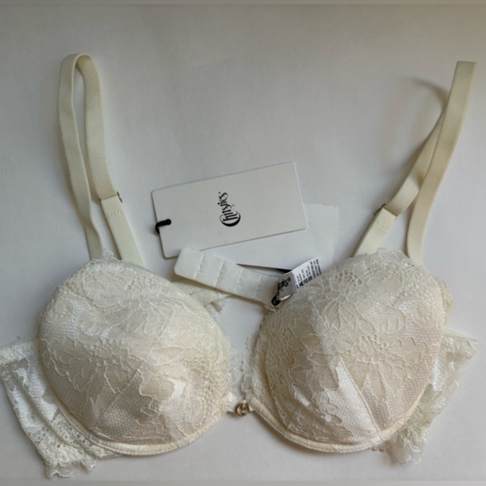 Christines  Italy  Cream Lace Bra